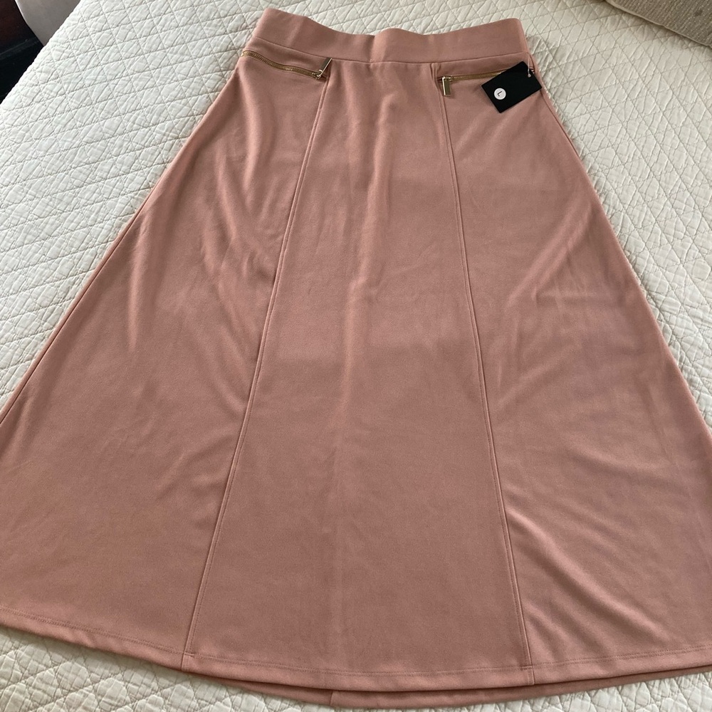 Blush/Pink Maxi/Midi Skirt